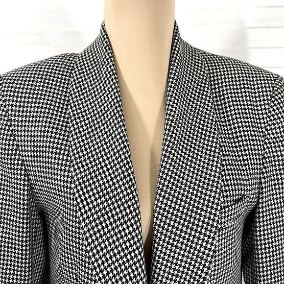 Bretton Place Blazer 10P Houndstooth Wool Blend Vintage 90s - Picture 3 of 15